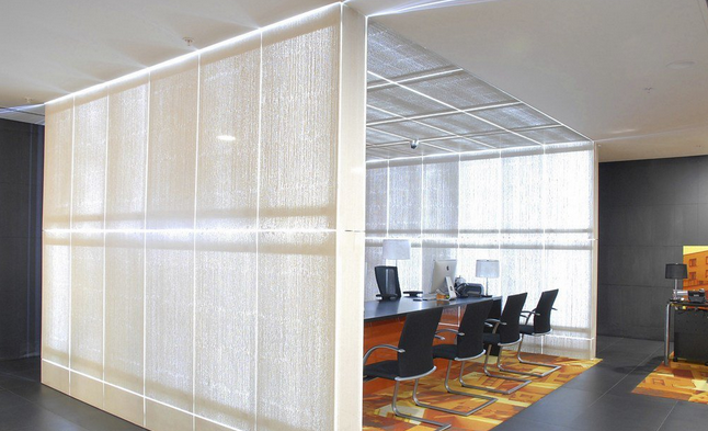 混凝土、白色透光混凝土墻