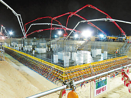 混凝土、一次性澆筑