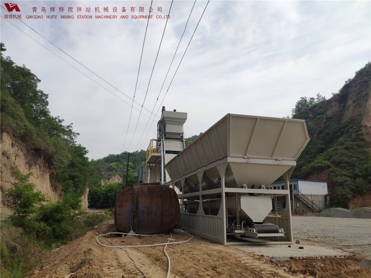 青島輝特機械 HZM75免基礎(chǔ)攪拌站模塊化設(shè)計，安裝快捷