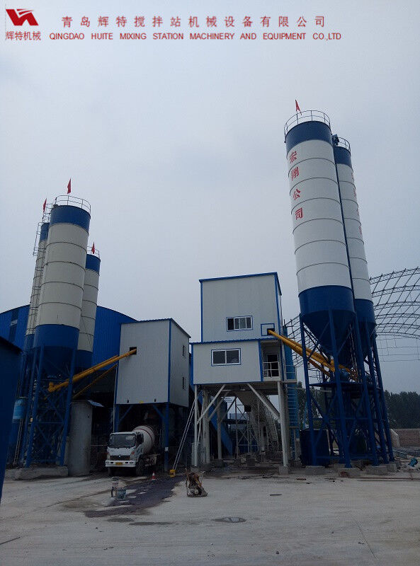 輝特混凝土攪拌站HZS120---直觀的操作畫面，簡單易懂